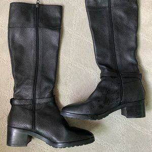 COACH Sullivan Riding Boot - black safari - size 9